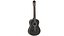 Guitarra acústica negra detallada
