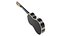 Guitarra acústica negra detallada