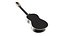Guitarra acústica negra detallada