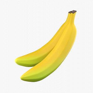 3D Two Bananas