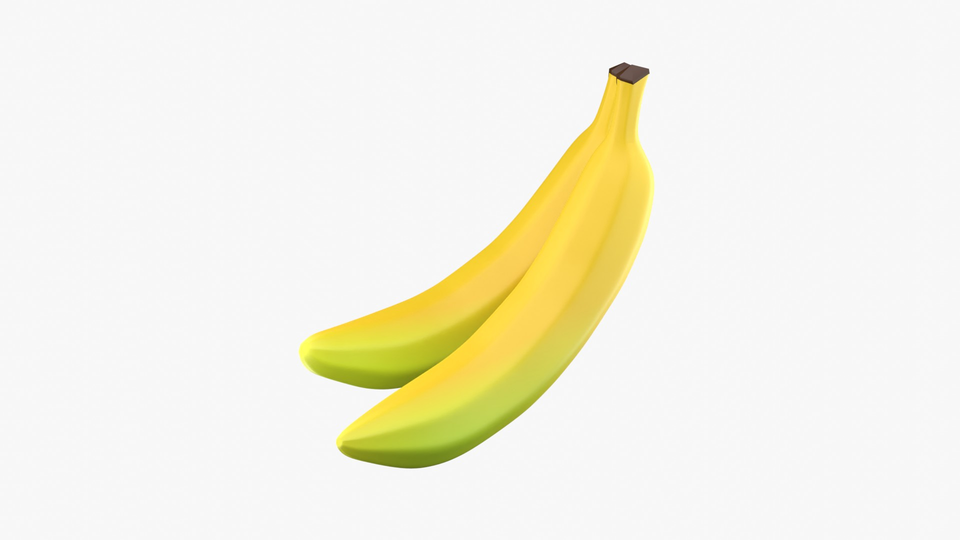 3D Two Bananas - TurboSquid 2252048