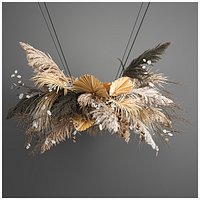 Hanging decor of their dried pampas grass 189
