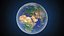 Detailed Earth Globe