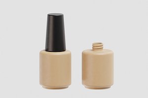 Finger nail Polish Bottle 3D model