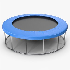 Blue Trampoline 3D model