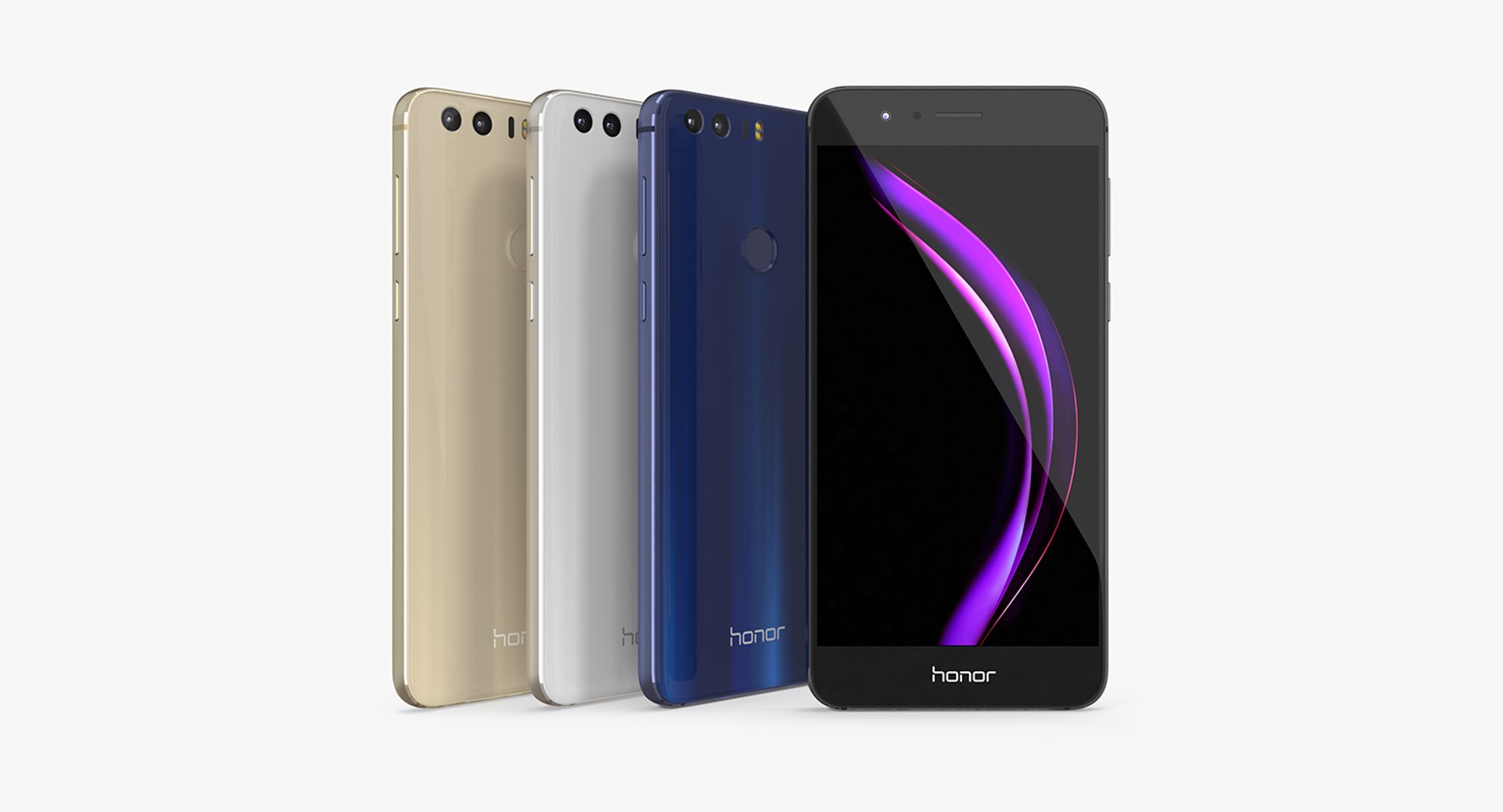 Huawei Honor 8 3D Models Set 3D model preview