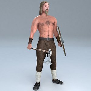 rigged viking 4 3D