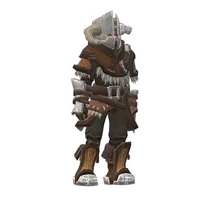 Male fighter 3D model