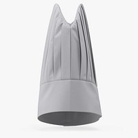 Tall Chef Hat in White