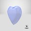 3D model Heart Shape Blue Sapphire