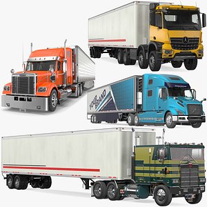 Semi Trucks and Trailers Collection 2