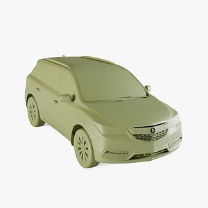 3D Acura MDX 2014 model