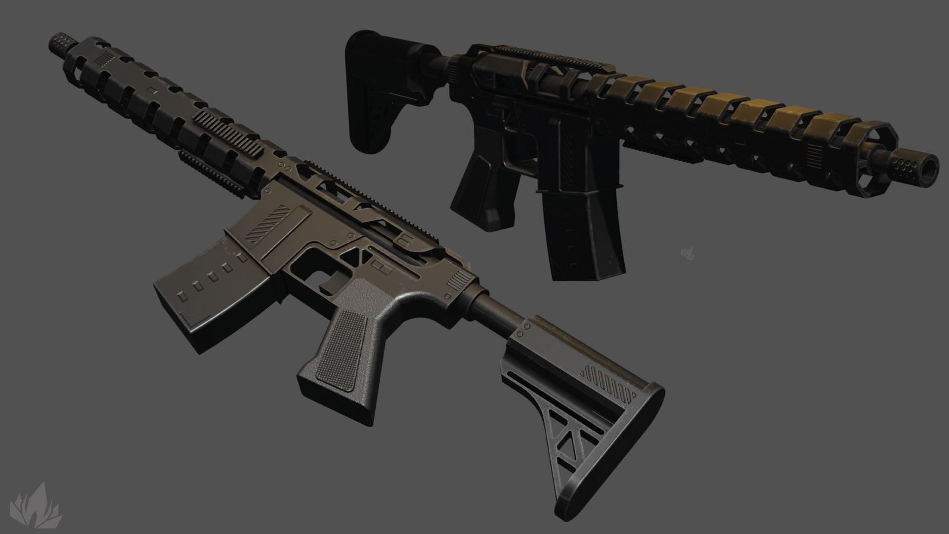 Rifle Game Ready 3D Model Model - TurboSquid 2090894