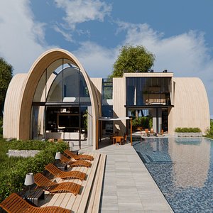 2026 Modern Modular House 7 for Blender Eevee and Cycles