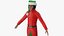 3D Christmas Elf Male 5 model