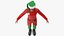 3D Christmas Elf Male 5 model