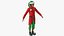 3D Christmas Elf Male 5 model