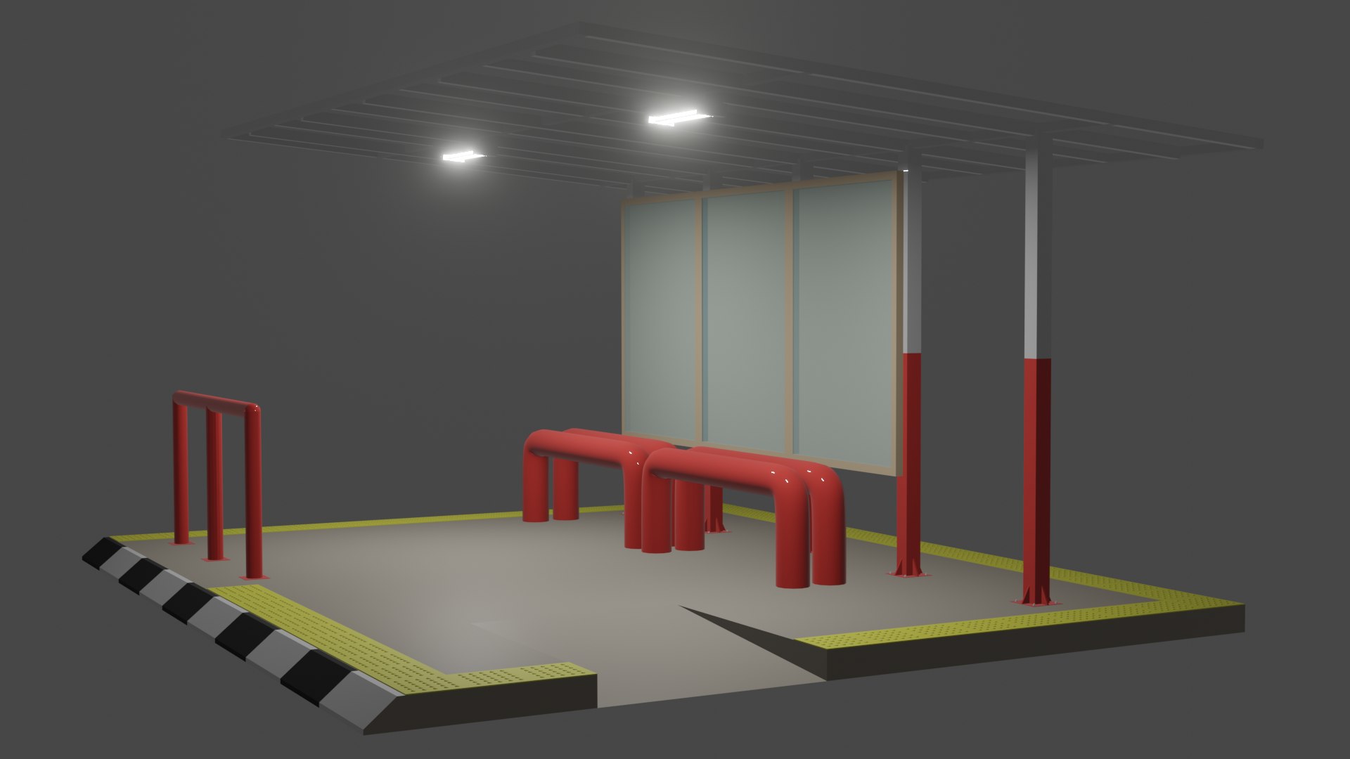 Bus Stand 3D Model - TurboSquid 1729467