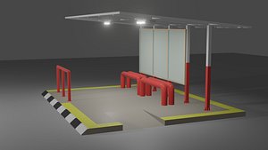 Bus Stand 3D model