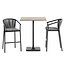 Varaschin Smart stool Plinto table set