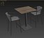 Varaschin Smart stool Plinto table set