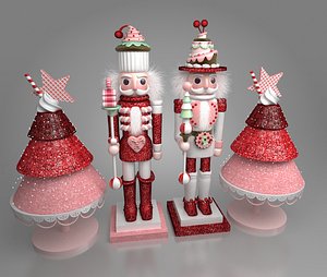 nutcracker christmas decoration 3D model