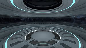 4 Sci Fi Room Sets 3D model