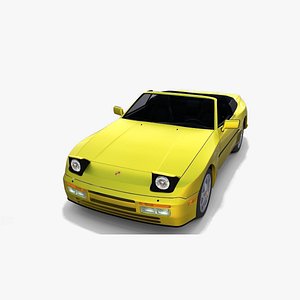 Porsche 944 Cabriolet w interior top down rev