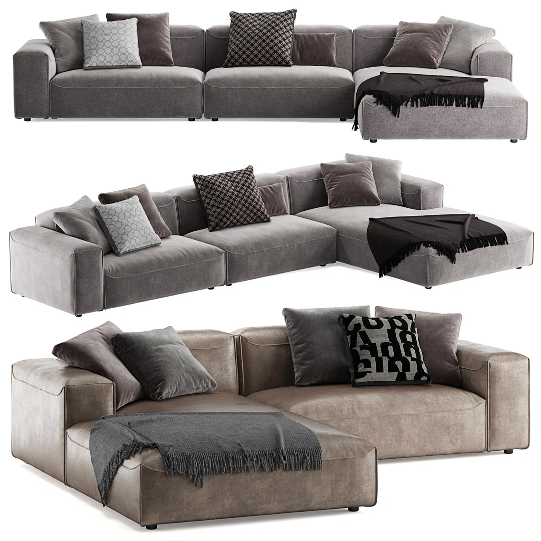 3D Model Rolf Benz 552 Mio L Sofa - TurboSquid 1727919