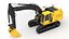 3D Generic Excavator 02 model