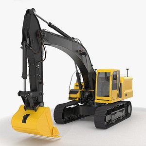 3D Generic Excavator 02 model