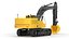 3D Generic Excavator 02 model