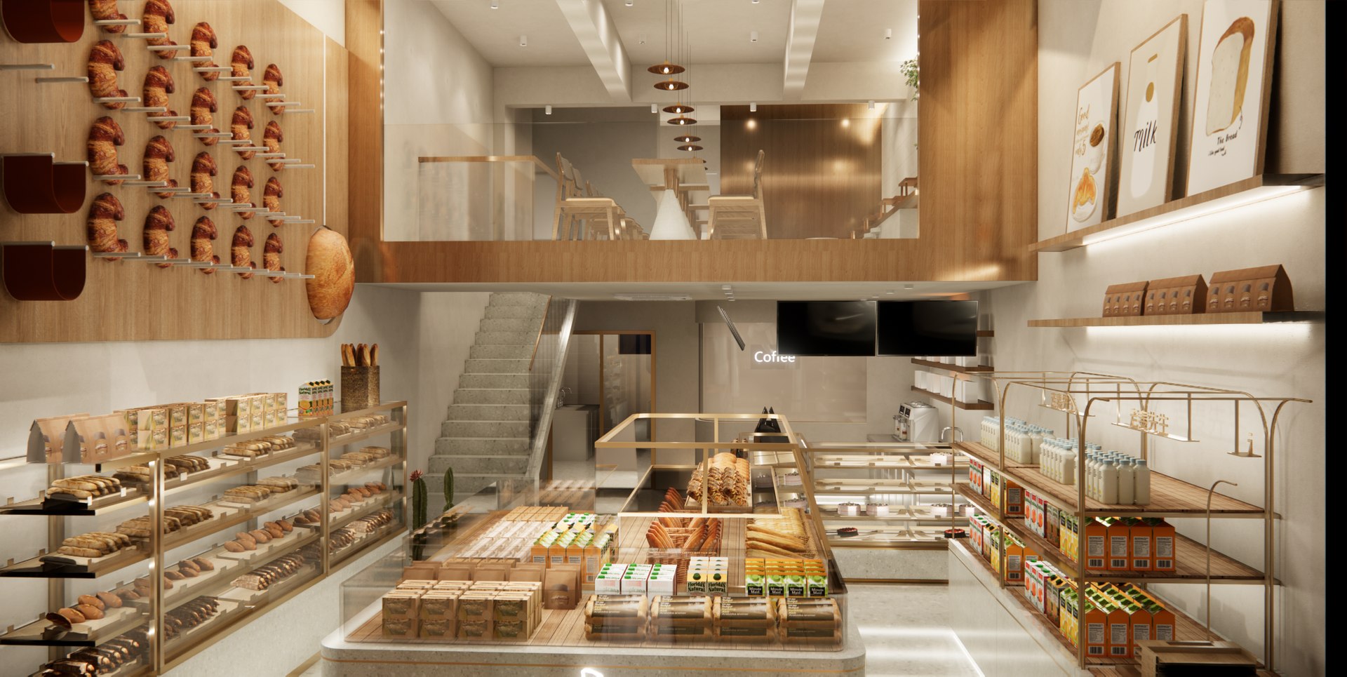 3D Bakery And Patisserie StoreA1 Model TurboSquid 2031936