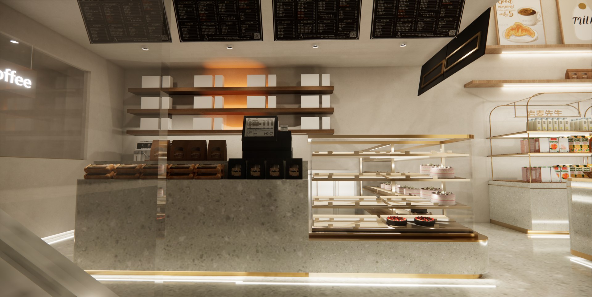 3D Bakery And Patisserie Store-A1 Model - TurboSquid 2031936