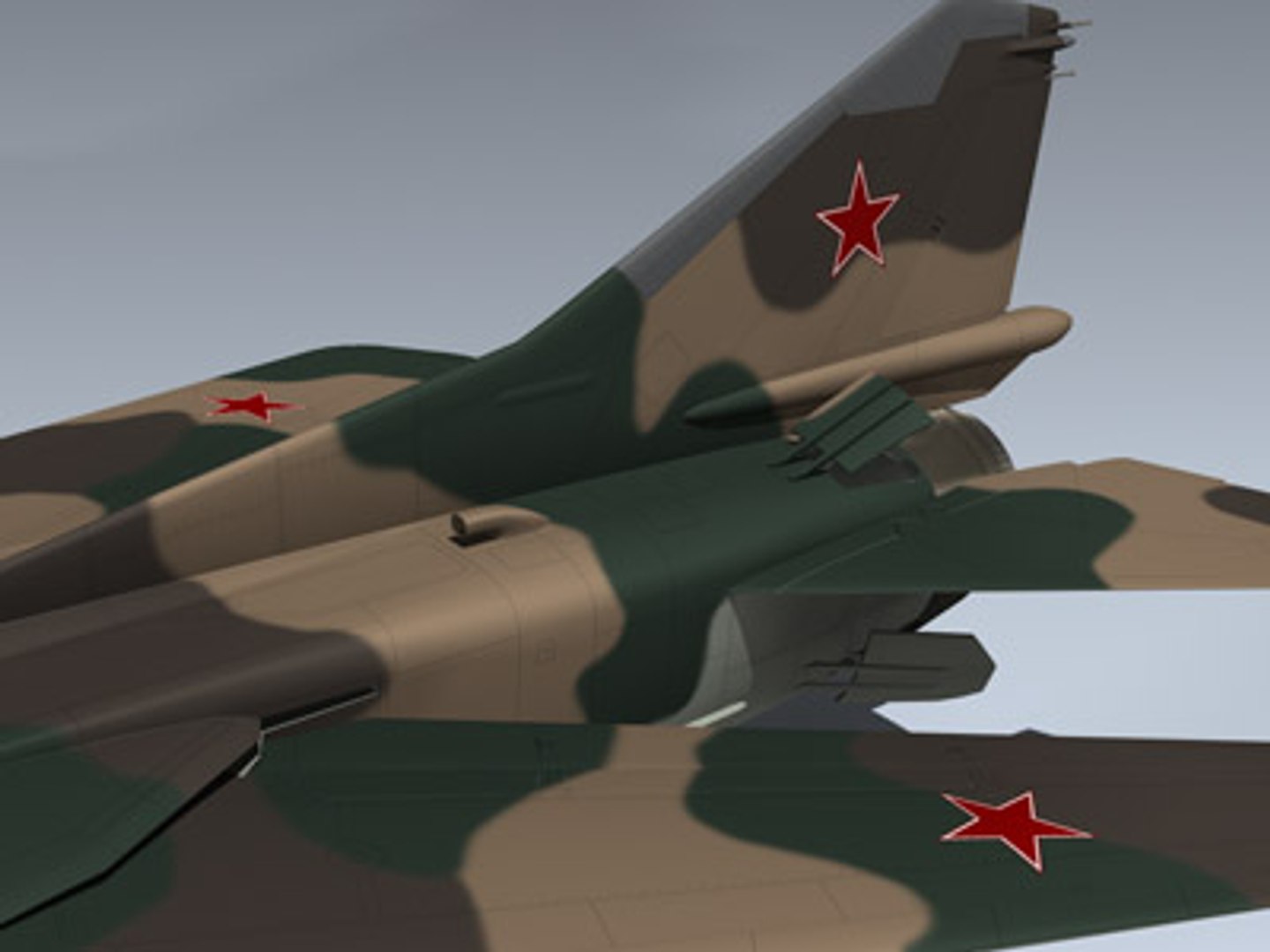 Soviet Mig-27m 3d Model