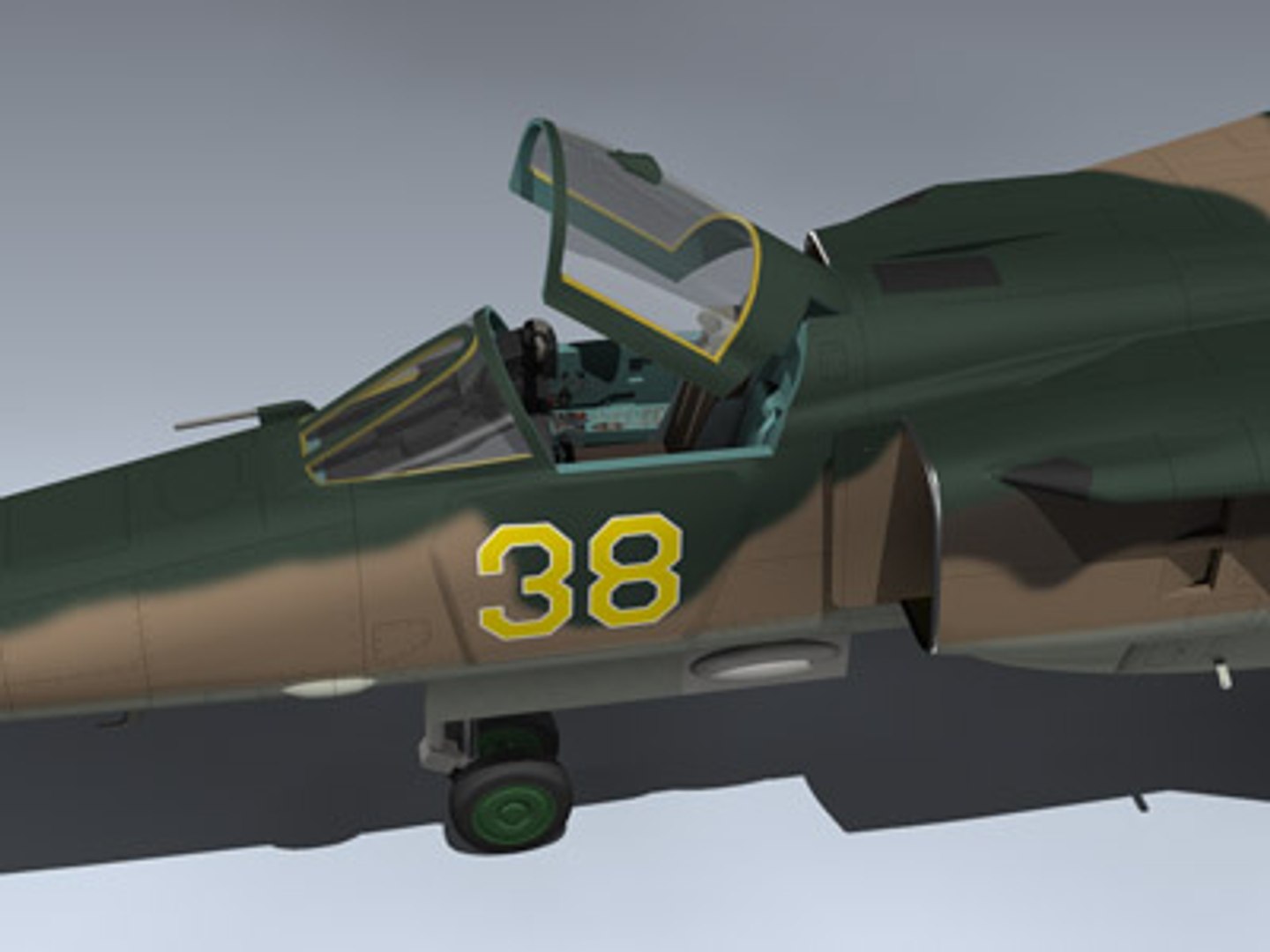 Soviet Mig-27m 3d Model