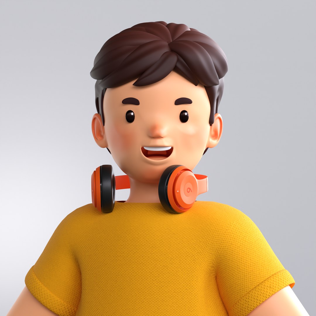 Man in a T-Shirt Carrying Headphone 3D https://p.turbosquid.com/ts-thumb/Tl/09dHIA/9u/3/png/1739164107/1920x1080/fit_q87/0f1bf4c11ea2ffadf208c6c3ffe2c7a54f5a28ac/3.jpg