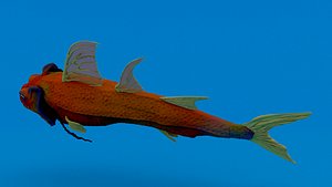 3D laos Game Monster Fish model