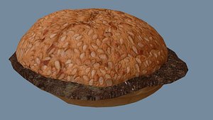 free hamburger buns 3d model