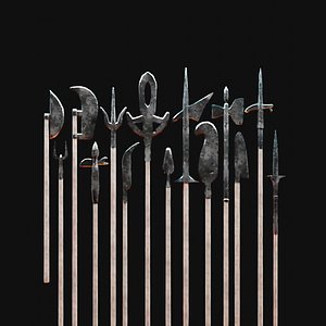 Medieval Polearms pack 14 models