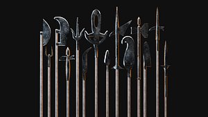Medieval Polearms pack 14 models