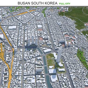3D city area building model