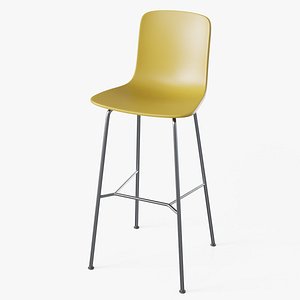 Hal High Stool Yellow - Modern PBR Stool 3D model