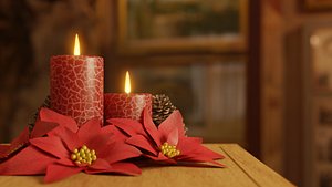 christmas decoration candles model