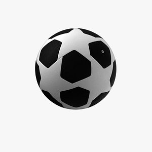 3D Soccer Ball High And Low Poly