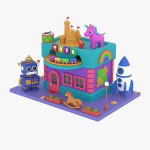 3D model High poly Toy Shop 01