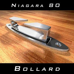 3d model bollard niagara 80