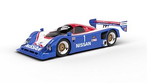 3D Nissan R90CK Le Mans Racing 1990 3d model
