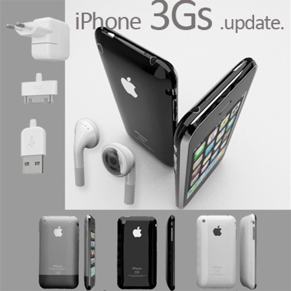 modelo 3d actualización de iPhone 3Gs - TurboSquid 499387