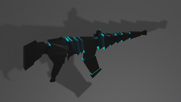 Blue Tech Rifle 3D 모델 - TurboSquid 1977429